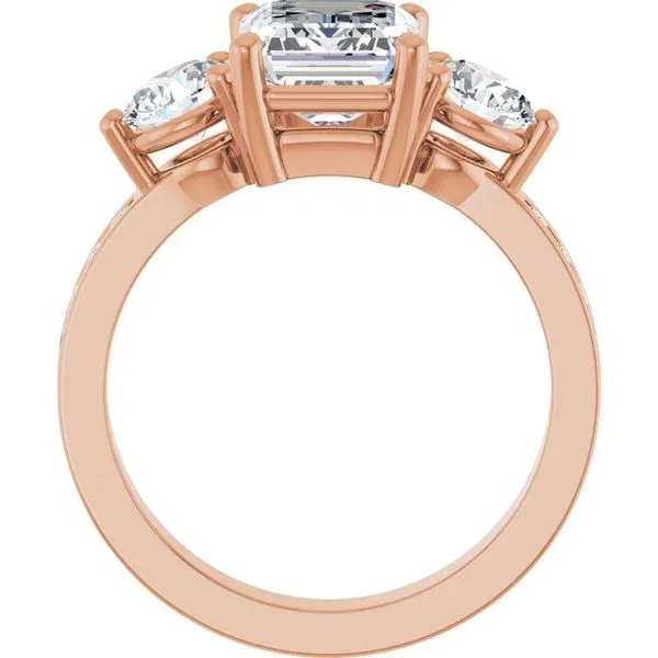 Three-Stone Engagement Ring Image 2 Arezzo Jewelers Elmwood Park, IL