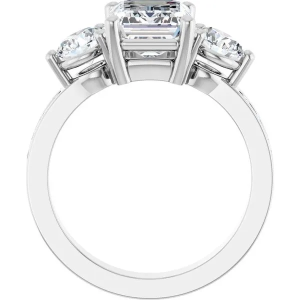 Three-Stone Engagement Ring Image 2 Austin's Fine Diamonds & Jewelry Lyndhurst, NJ