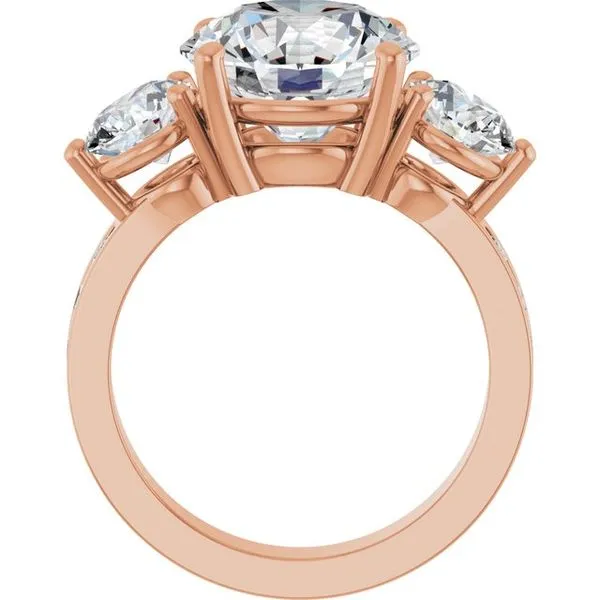 Three-Stone Engagement Ring Image 2 Northwood Jewelers Northwood, OH