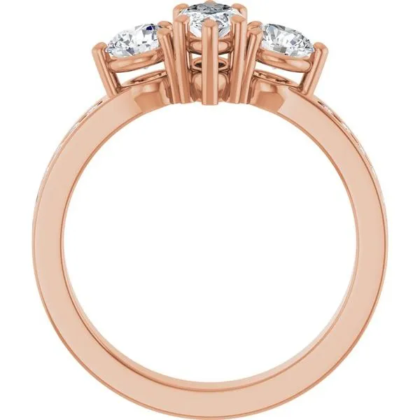 Three-Stone Engagement Ring Image 2 Clater Jewelers Louisville, KY