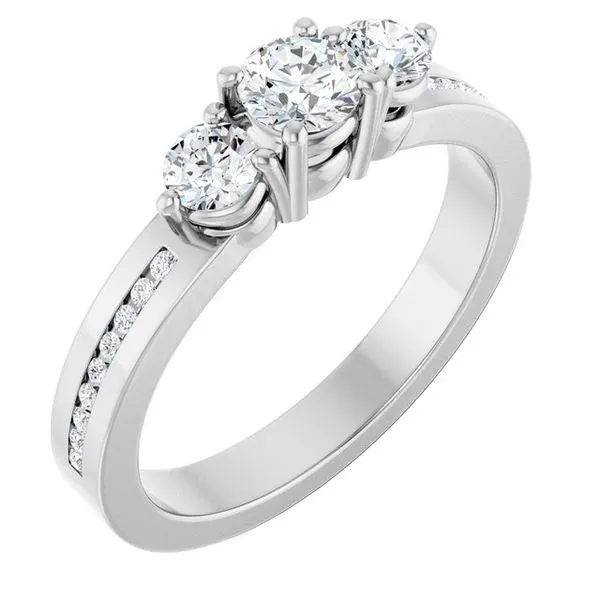 Three-Stone Engagement Ring Clater Jewelers Louisville, KY