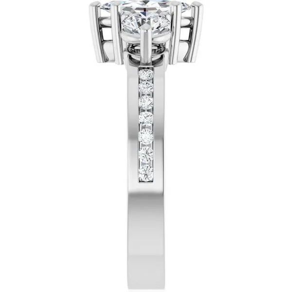 Three-Stone Engagement Ring Image 4 Northwood Jewelers Northwood, OH