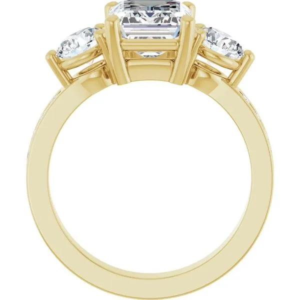 Three-Stone Engagement Ring Image 2 Northwood Jewelers Northwood, OH