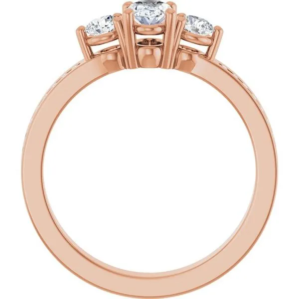 Three-Stone Engagement Ring Image 2 Clater Jewelers Louisville, KY