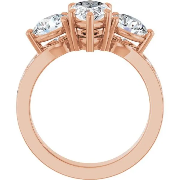 Three-Stone Engagement Ring Image 2 Northwood Jewelers Northwood, OH