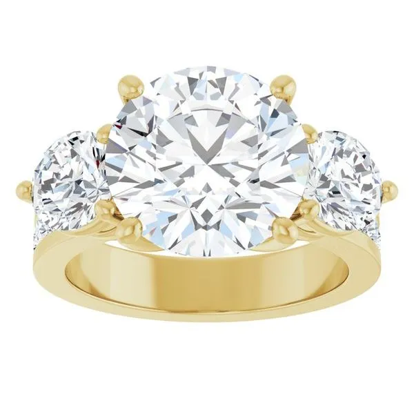 Three-Stone Engagement Ring Image 3 Clater Jewelers Louisville, KY