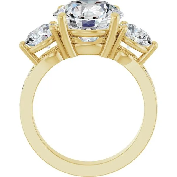 Three-Stone Engagement Ring Image 2 The Ring Austin Round Rock, TX