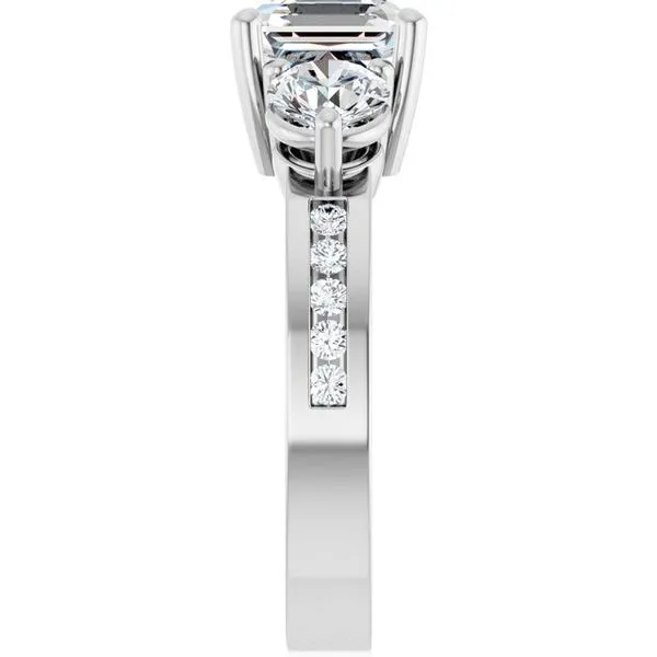 Three-Stone Engagement Ring Image 4 Northwood Jewelers Northwood, OH