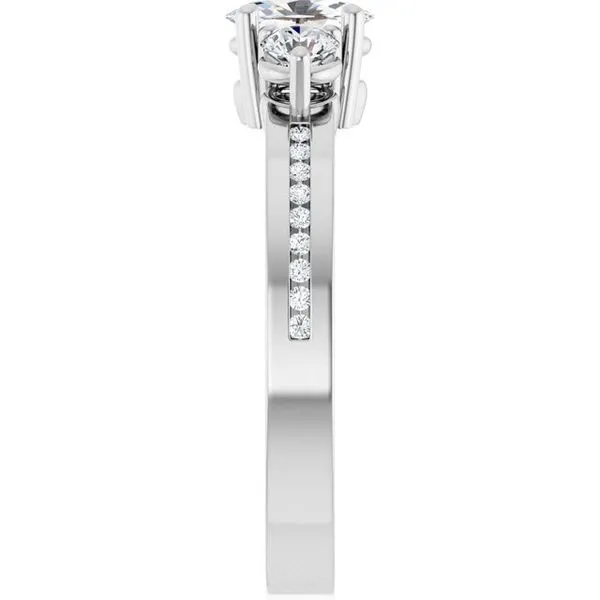 Three-Stone Engagement Ring Image 4 Jimmy Smith Jewelers Decatur, AL