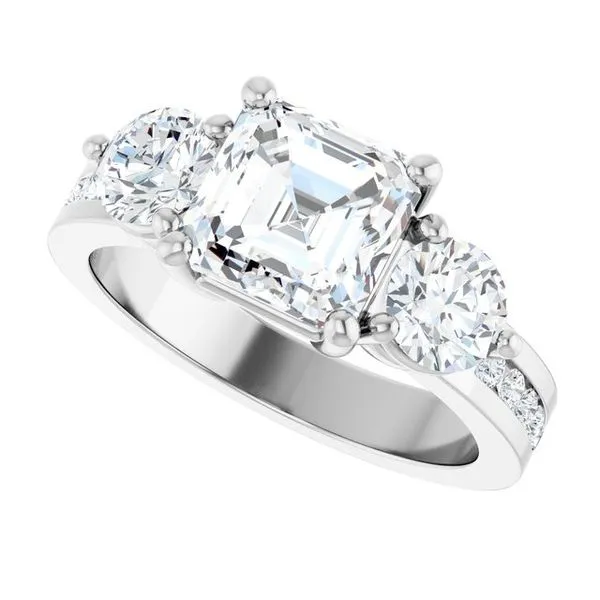 Three-Stone Engagement Ring Image 5 The Ring Austin Round Rock, TX