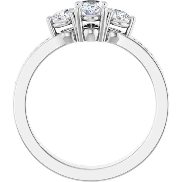 Three-Stone Engagement Ring Image 2 Northwood Jewelers Northwood, OH