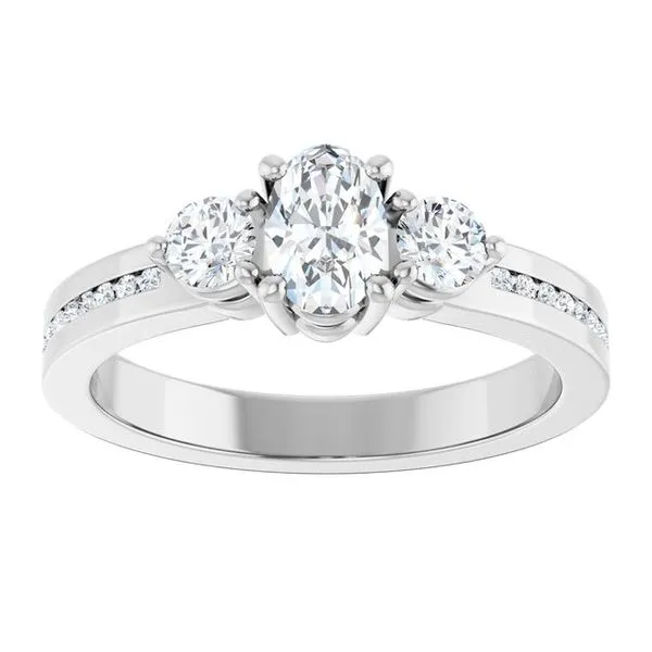 Three-Stone Engagement Ring Image 3 The Ring Austin Round Rock, TX