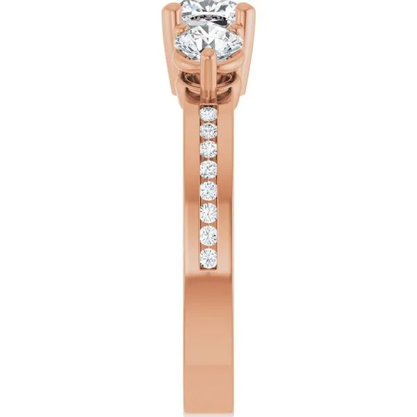 Three-Stone Engagement Ring Image 4 Northwood Jewelers Northwood, OH