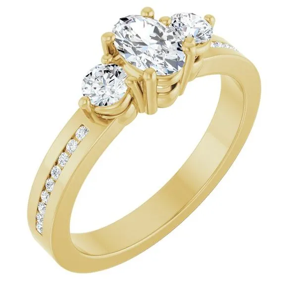 Three-Stone Engagement Ring Northwood Jewelers Northwood, OH