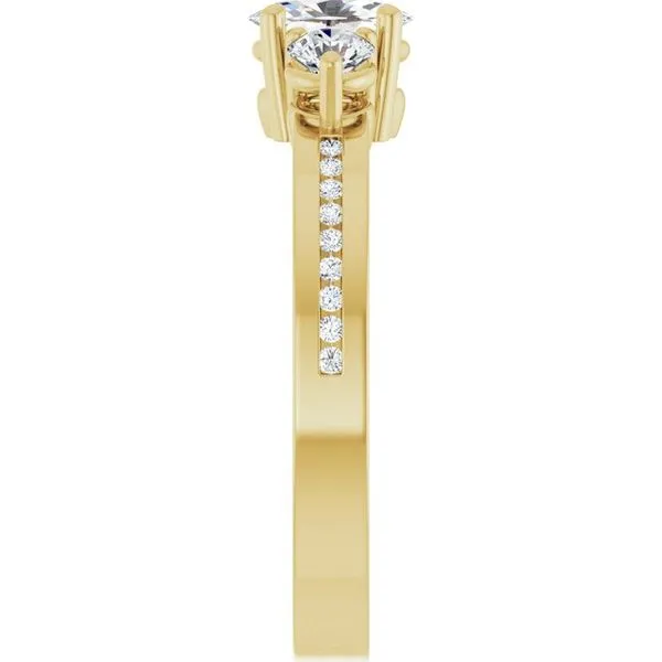 Three-Stone Engagement Ring Image 4 Raleigh Diamond Fine Jewelry Raleigh, NC
