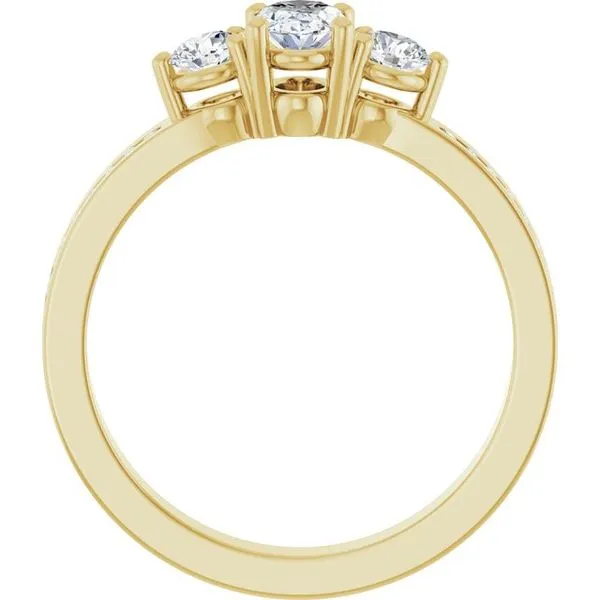 Three-Stone Engagement Ring Image 2 Northwood Jewelers Northwood, OH