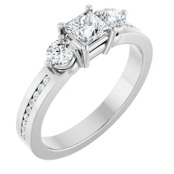 Three-Stone Engagement Ring Arezzo Jewelers Elmwood Park, IL
