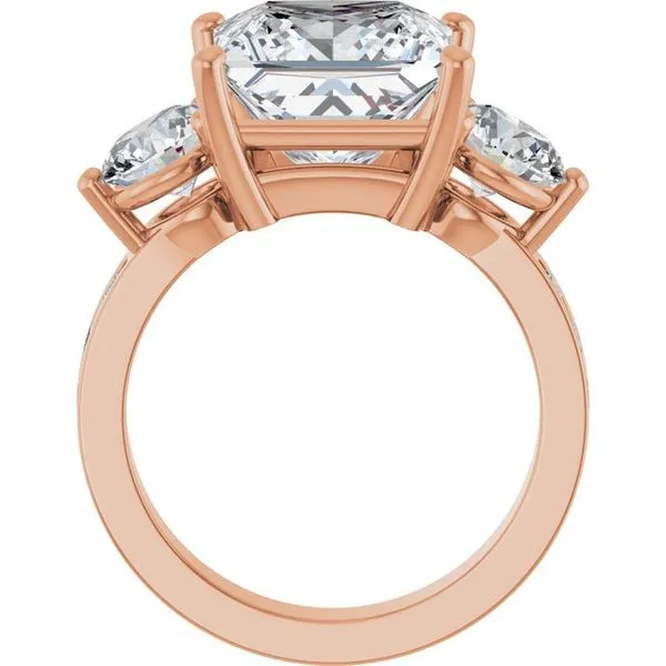 Three-Stone Engagement Ring Image 2 Northwood Jewelers Northwood, OH