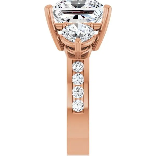 Three-Stone Engagement Ring Image 4 Jimmy Smith Jewelers Decatur, AL