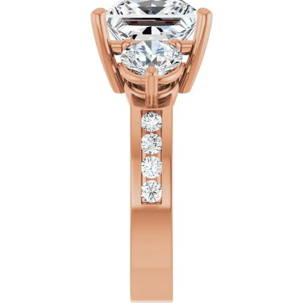 Three-Stone Engagement Ring Image 4 JF Jones Jewelers Rochester, NY