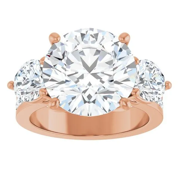 Three-Stone Engagement Ring Image 3 Northwood Jewelers Northwood, OH