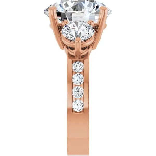 Three-Stone Engagement Ring Image 4 Northwood Jewelers Northwood, OH