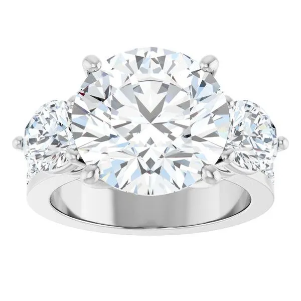 Three-Stone Engagement Ring Image 3 Arezzo Jewelers Elmwood Park, IL