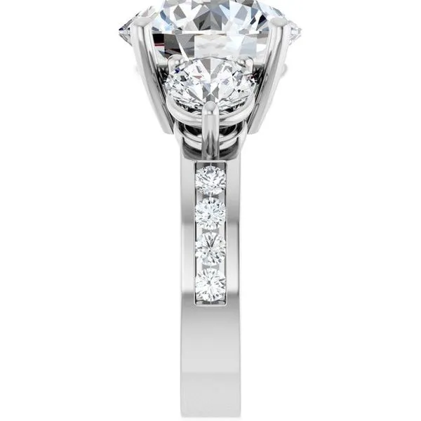 Three-Stone Engagement Ring Image 4 Arezzo Jewelers Elmwood Park, IL