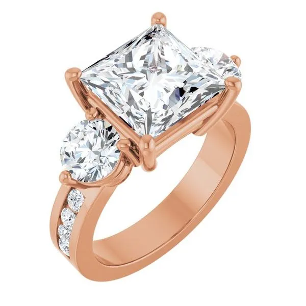 Three-Stone Engagement Ring Clater Jewelers Louisville, KY