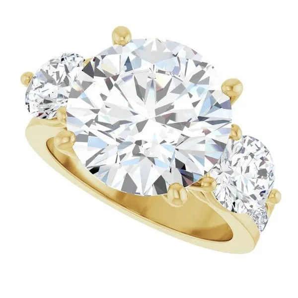 Three-Stone Engagement Ring Image 5 Northwood Jewelers Northwood, OH