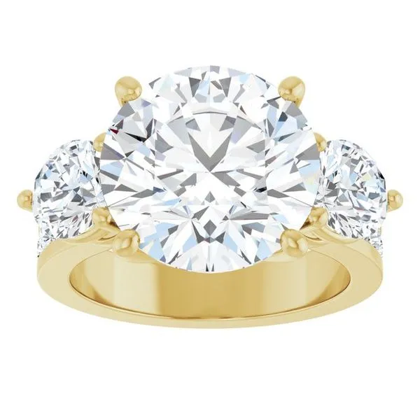 Three-Stone Engagement Ring Image 3 The Ring Austin Round Rock, TX