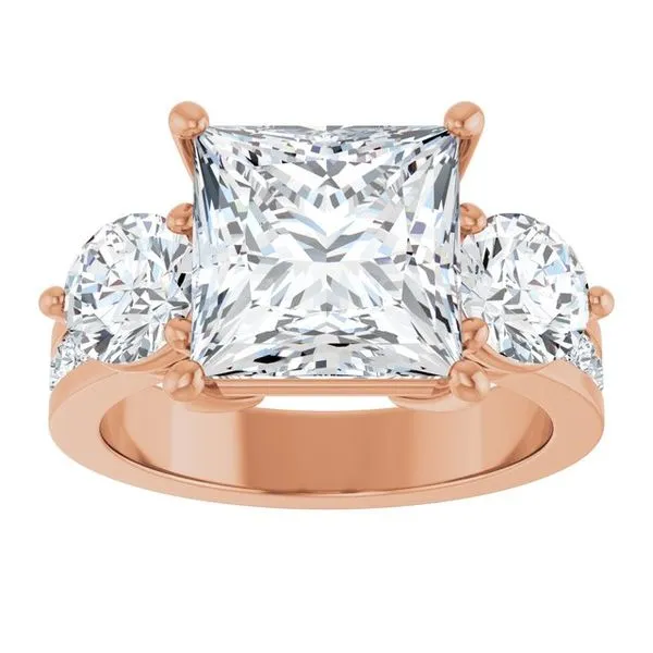 Three-Stone Engagement Ring Image 3 Clater Jewelers Louisville, KY