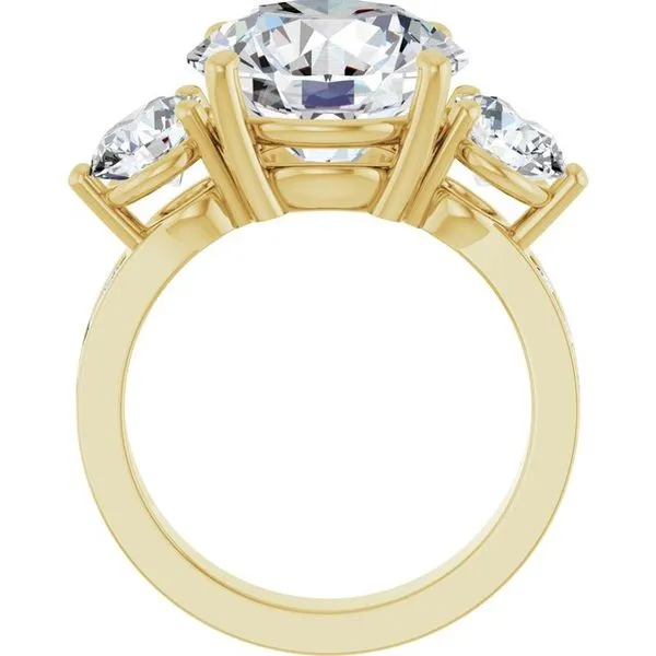Three-Stone Engagement Ring Image 2 Raleigh Diamond Fine Jewelry Raleigh, NC