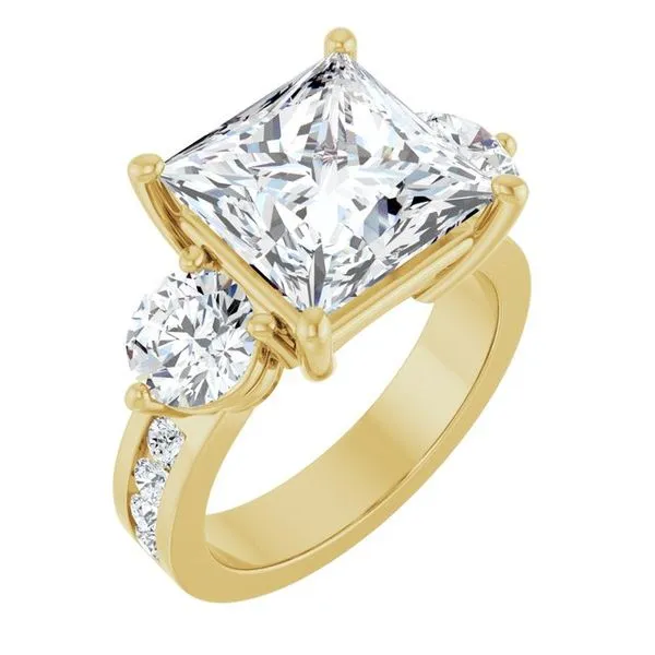 Three-Stone Engagement Ring Northwood Jewelers Northwood, OH