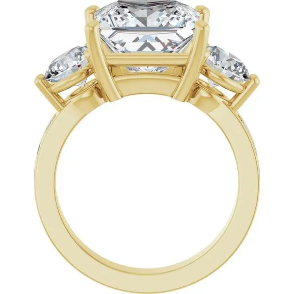 Three-Stone Engagement Ring Image 2 Ask Design Jewelers Olean, NY