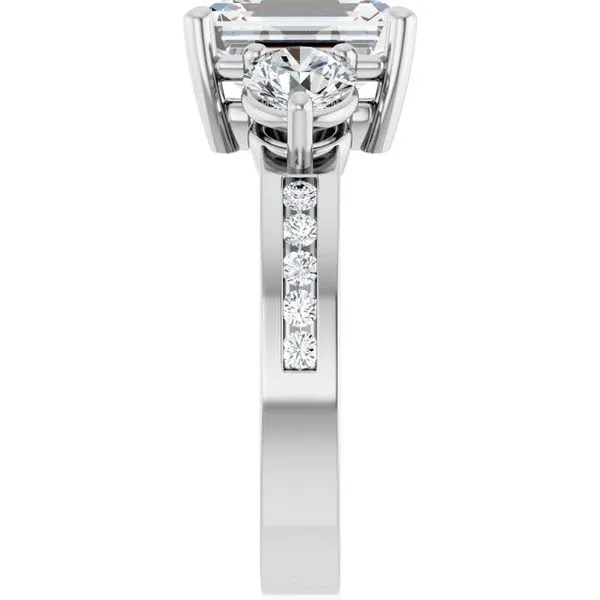 Three-Stone Engagement Ring Image 4 Northwood Jewelers Northwood, OH