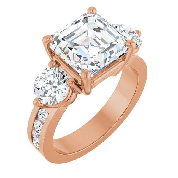 Three-Stone Engagement Ring Arezzo Jewelers Elmwood Park, IL