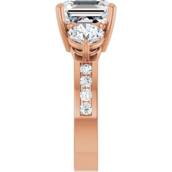 Three-Stone Engagement Ring Image 4 Arezzo Jewelers Elmwood Park, IL