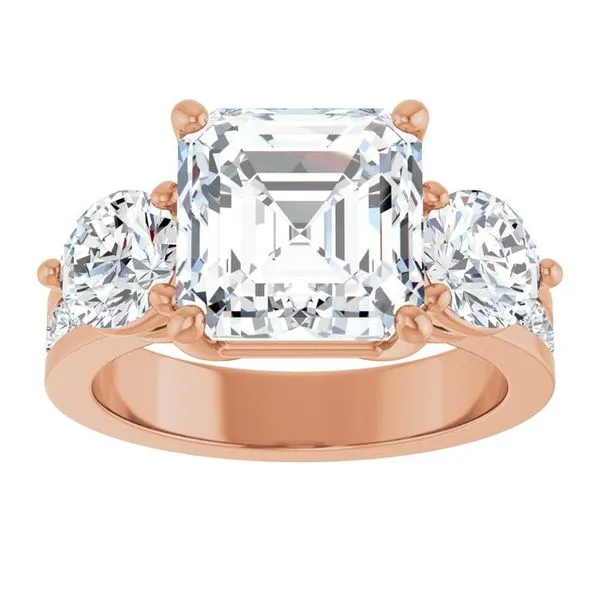 Three-Stone Engagement Ring Image 3 Austin's Fine Diamonds & Jewelry Lyndhurst, NJ