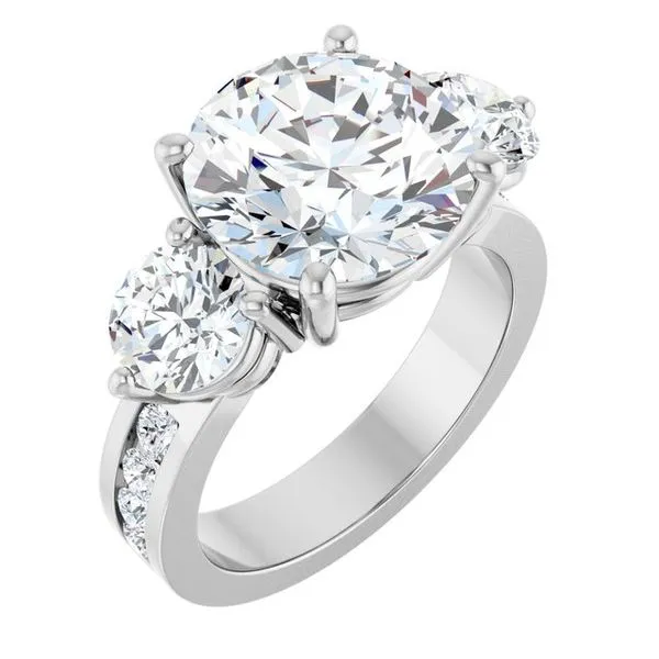 Three-Stone Engagement Ring Northwood Jewelers Northwood, OH