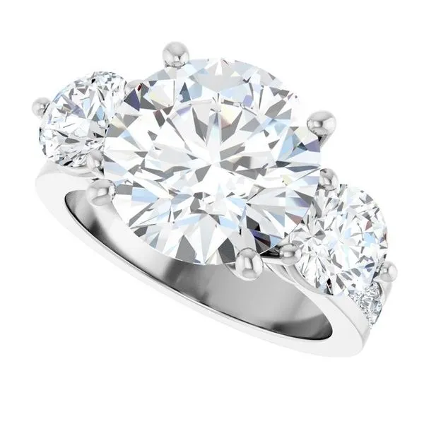 Three-Stone Engagement Ring Image 5 Rox Atlanta Jewelers Decatur, GA