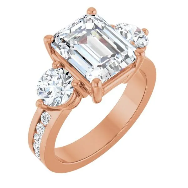 Three-Stone Engagement Ring Clater Jewelers Louisville, KY