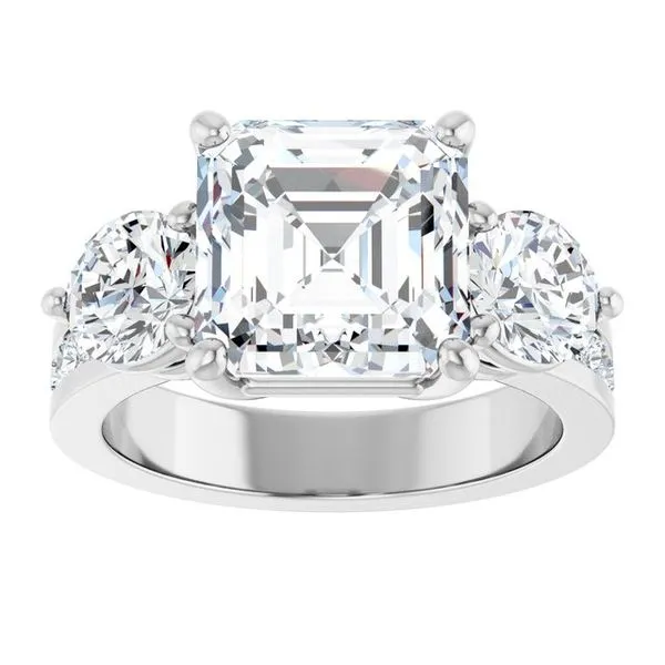 Three-Stone Engagement Ring Image 3 Raleigh Diamond Fine Jewelry Raleigh, NC