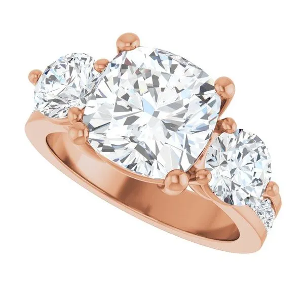 Three-Stone Engagement Ring Image 5 The Ring Austin Round Rock, TX