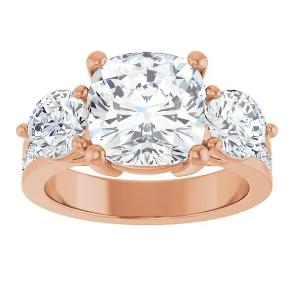 Three-Stone Engagement Ring Image 3 The Ring Austin Round Rock, TX