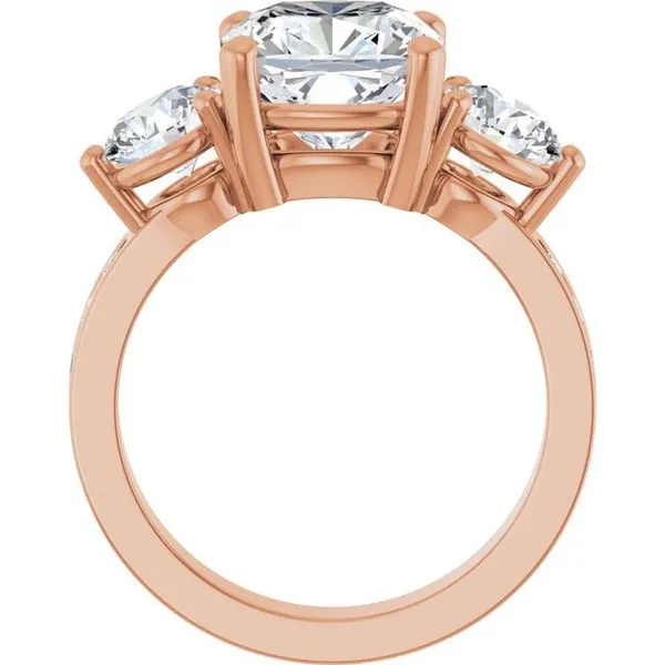 Three-Stone Engagement Ring Image 2 Arezzo Jewelers Elmwood Park, IL