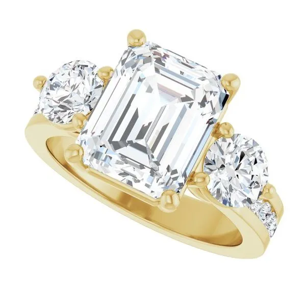 Three-Stone Engagement Ring Image 5 The Ring Austin Round Rock, TX