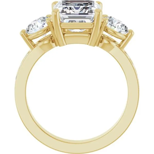 Three-Stone Engagement Ring Image 2 Jimmy Smith Jewelers Decatur, AL