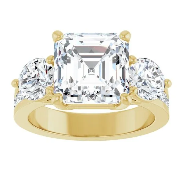 Three-Stone Engagement Ring Image 3 The Ring Austin Round Rock, TX