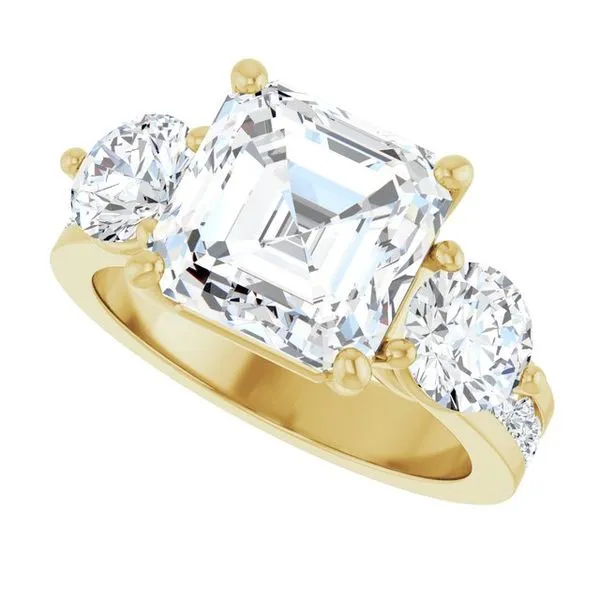 Three-Stone Engagement Ring Image 5 Northwood Jewelers Northwood, OH